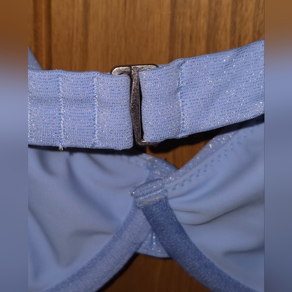 Abercrombie & Fitch Light Blue Shimmer Bikini Set - Picture 7 of 8